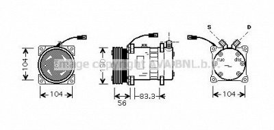 AVA QUALITY COOLING alk102 -  Компрессор, кондиционер